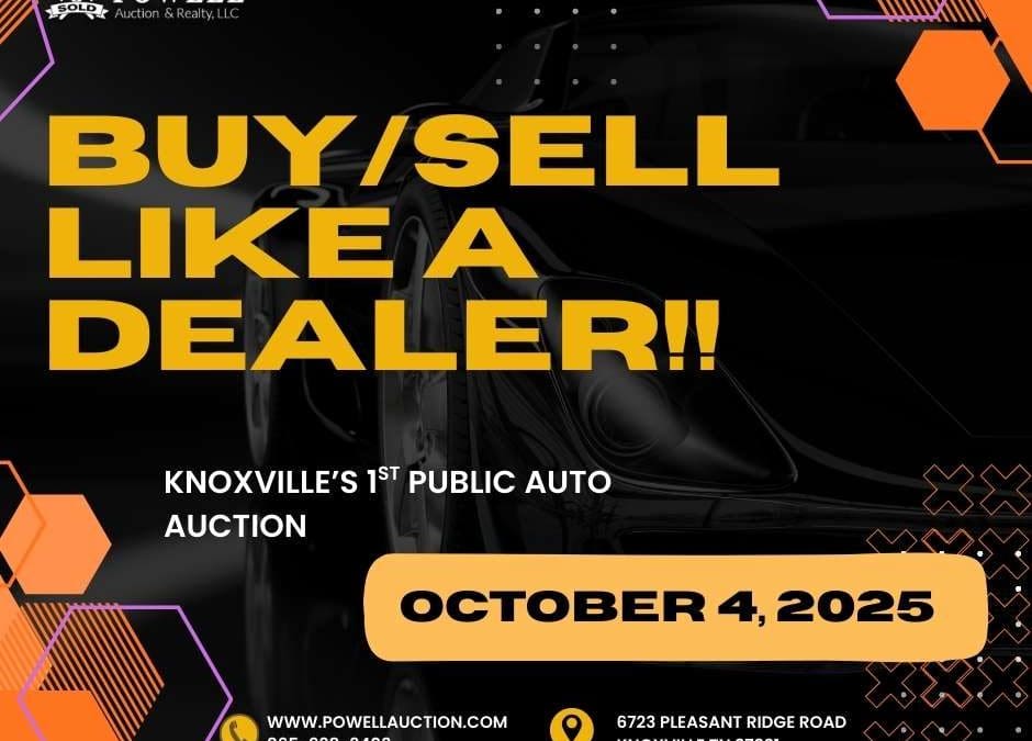 PUBLIC AUTO AUCTION – OCTOBER 4, 2025