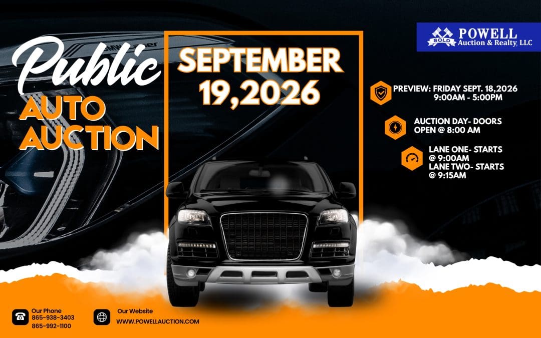 PUBLIC AUTO AUCTION – 09.19.2026