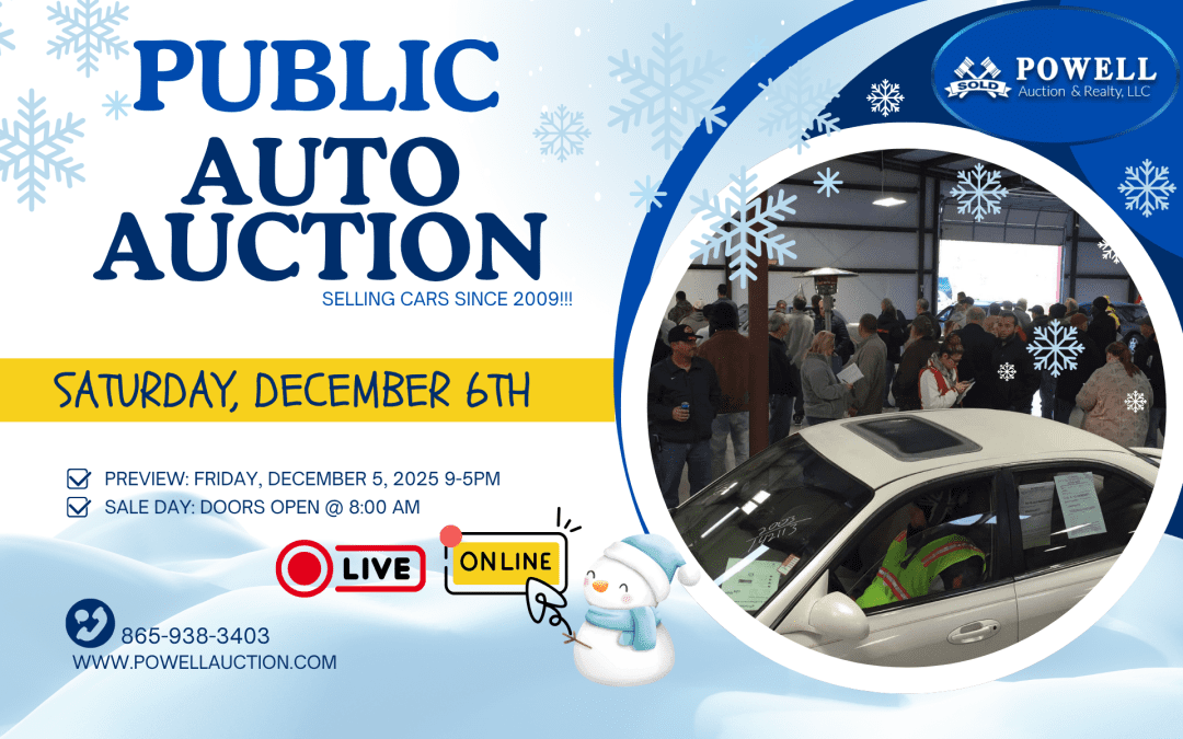 PUBLIC AUTO AUCTION – DECEMBER 6, 2025