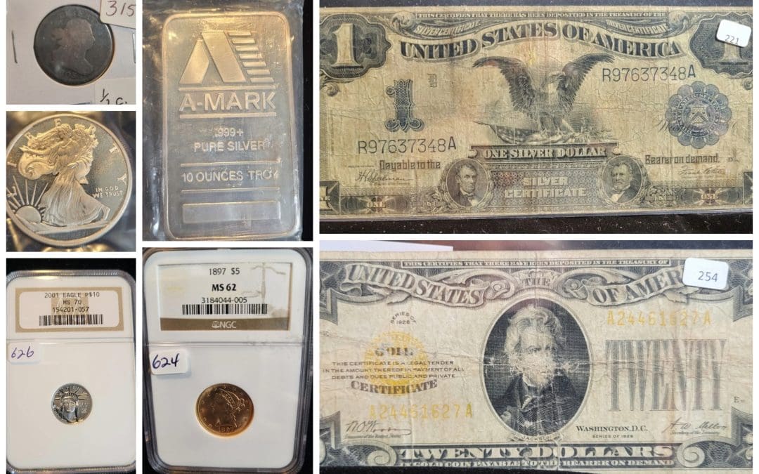 Consignment Coins, Currency & Jewelry Auction – Online Only Bidding