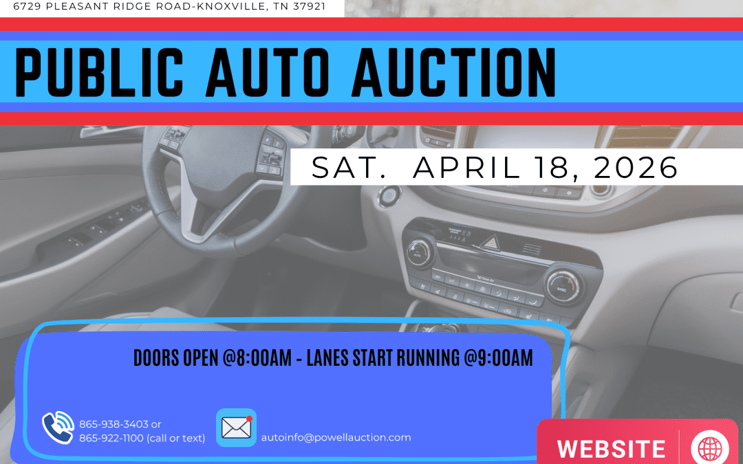 PUBLIC AUTO AUCTION – 04.18.2026