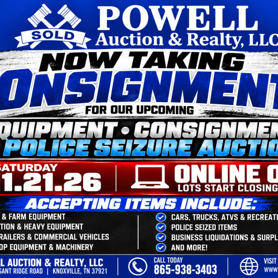This image is by Powell Auction & Realty.
