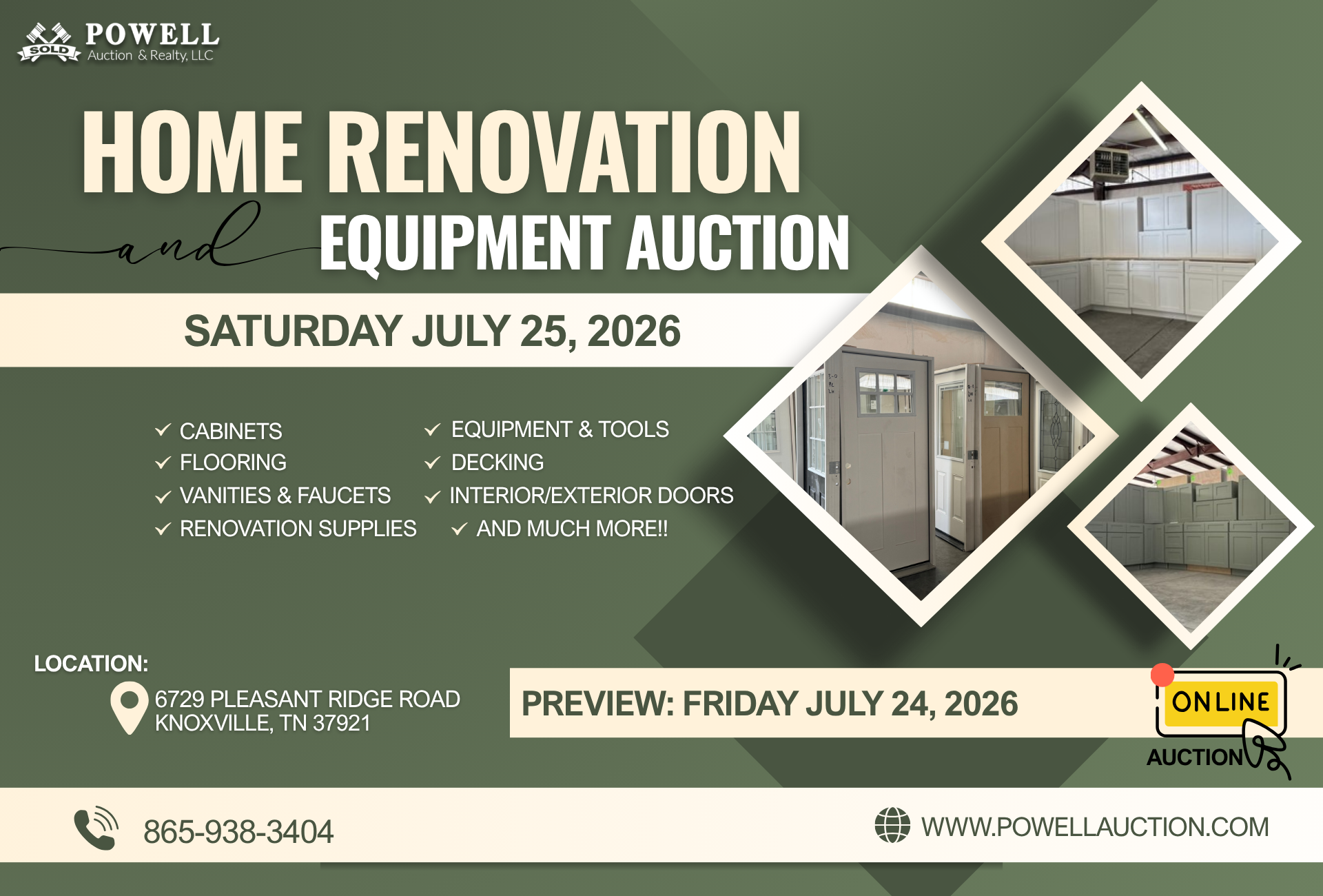 This image is by Powell Auction & Realty.