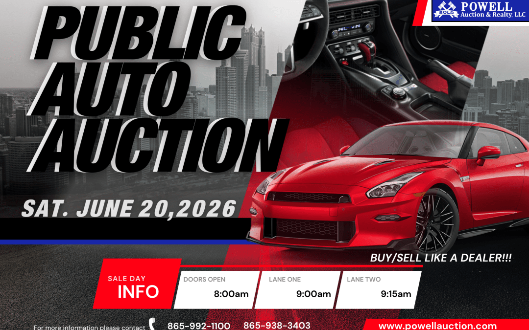PUBLIC AUTO AUCTION – 06.20.2026