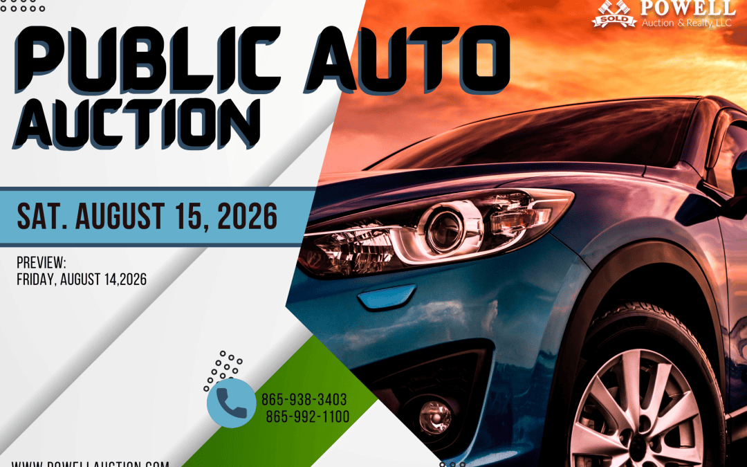 PUBLIC AUTO AUCTION – 08.15.2026